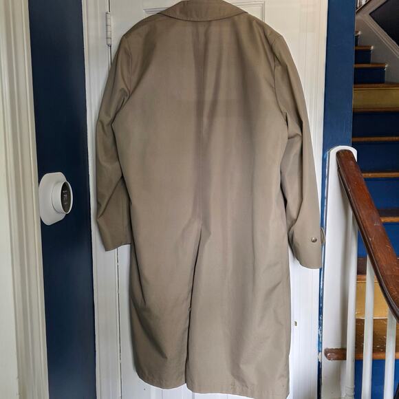 VINTAGE London Towne Brown Long Coat, Mens, 46 Long - Picture 11 of 12